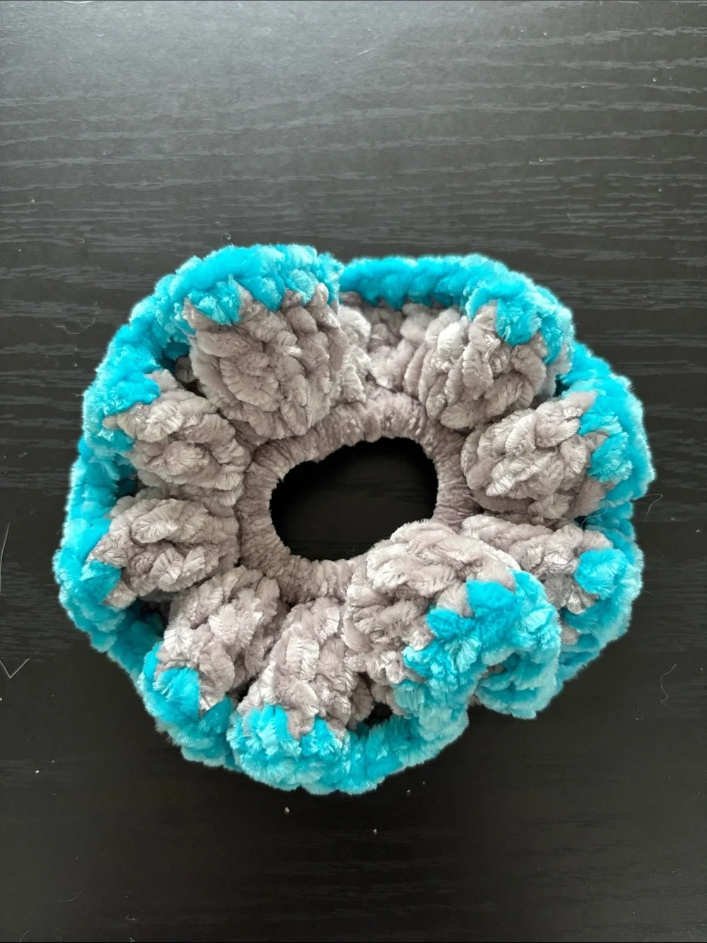 Handmade Crochet Velvet Scrunchie